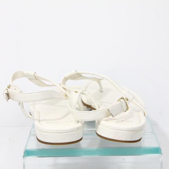 Cole Haan Flat Sandals sz 9 Women Leather Flip Flops Toe Post Shoes - Picture 7 of 8